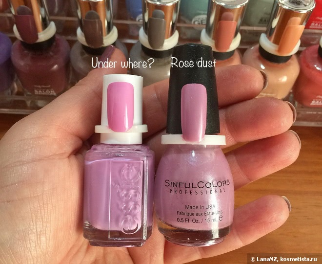 Лаки Essie и их дюпы от бюджетного бренда Sinful Colors