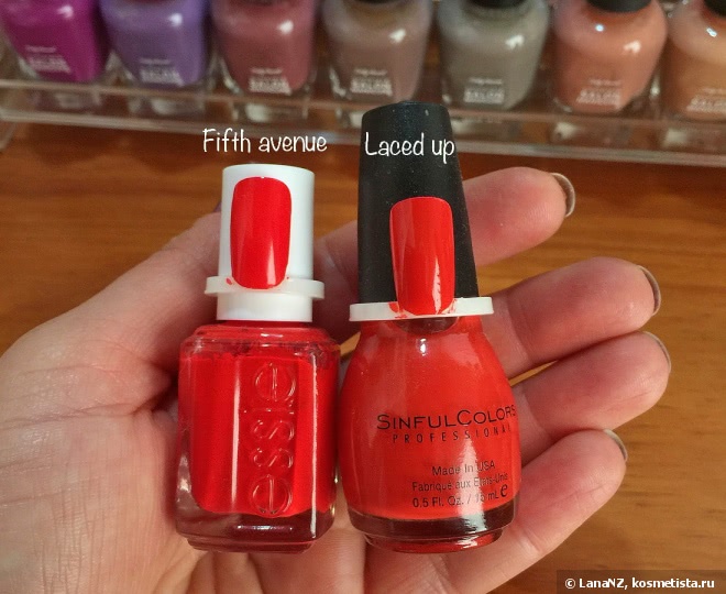 Лаки Essie и их дюпы от бюджетного бренда Sinful Colors