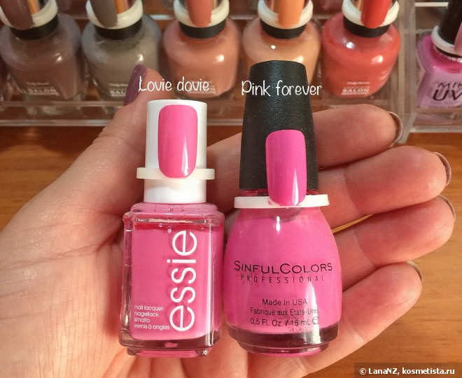 Лаки Essie и их дюпы от бюджетного бренда Sinful Colors