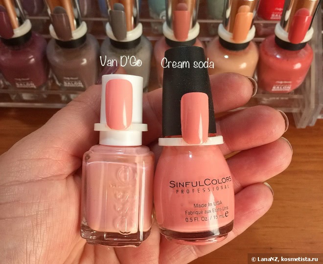 Лаки Essie и их дюпы от бюджетного бренда Sinful Colors