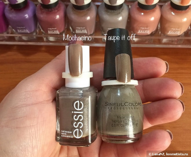 Лаки Essie и их дюпы от бюджетного бренда Sinful Colors