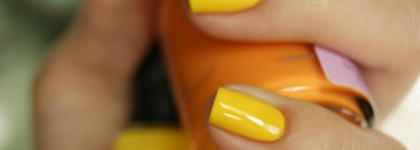 Капли солнца - Orly 40674 Crush on You и INM 160 Amber