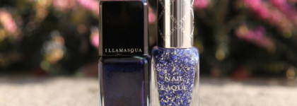 Вариант новогоднего маникюра: Illamasqua Phallic и глитер Byterry #700 Glitter Glow Top Coat
