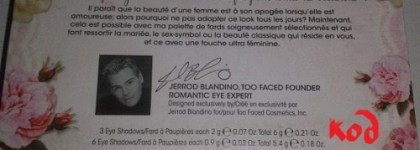 Любимица Too Faced Romantic Eye Classic Beauty Shadow Collection