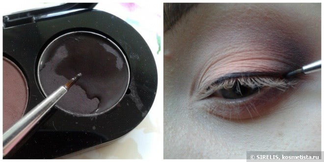 Макияж с палеткой Make-Up Atelier Paris Eyeshadow Palette T19 Bois De Rose + яркий акцент