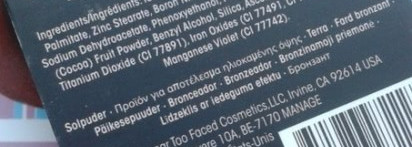 Шоколадная малютка от Too Faced Chocolate Soleil Medium/Deep Matte Bronzer