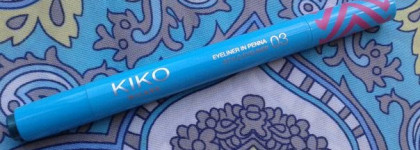 Лазурные волны с Kiko Miami Click Slick Eyeliner # 03 Everglades Green