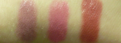 Три девицы под окном или мои любимые увлажняющие помады Lumene wild rose moisture lipstick spf 15  №81 " Карамельный матовый" , №83 " Персиково-розовый матовый", №67 " Бежево-красный матовый"