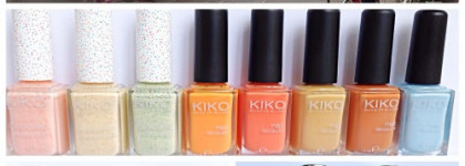 Лаки из Италии: Itstyle per unghie Nail Lacquer, Kiko Make up Milano nail laquer, Deborah Milano smalto gel effect colore