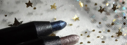 Guerlain. Fall 2013 Voilette de Madame. Guerlain Eye Pencil N°05, Amber Silver. Guerlain Eye Pencil N04, Katy navy