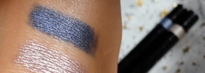 Guerlain. Fall 2013 Voilette de Madame. Guerlain Eye Pencil N°05, Amber Silver. Guerlain Eye Pencil N04, Katy navy