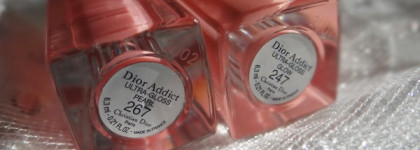 Dior Addict ultra-gloss Glow №247 Rose Coquette, Dior Addict Ultra-gloss Pearl №267 Cashmere pink