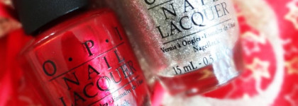 OPI Mariah Carey Christmas Collection 2013. OPI - In My Santa Suit  HL E09. OPI - My Favorite Ornament HL E05