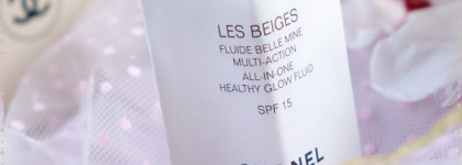 Цветущий вид лица с флюидом Chanel Les Beiges All In One Healthy Glow Fluid SPF 15 #30