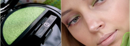Когда хочется праздника и зелени. Giorgio Armani Eyes To Kill Macro-Color Eyeshadow Solo  #17 Green Viper
