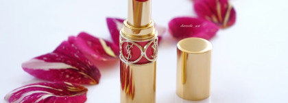 Розовая фуксия Yves Saint Laurent Rouge Volupte Shine Luscious Texture Aqua Shine Effect #28 Rose Intime