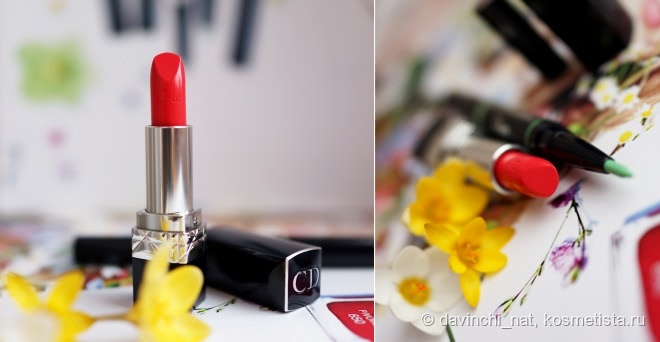 Dior Glowing Gardens Makeup Collection Spring 2016. Dior Diorshow Colour & Contour Eyeshadow & Eyeliner Duo #457 Water Lily. Dior Rouge Dior Couture Colour Voluptious Care #667, Rouge Pimpant