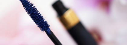 Акцент в макияже. Chanel Dimensions de Chanel Mascara # 30 Cobalt. Armani Sheer Blush #306 Attitude