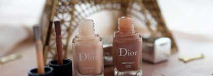 Dior Skyline Makeupe Collection Fall 2016. Dior Vernis Couture Colour Gel Shine And Long Wear Nail Lacquer #112 Minimal, #522 Abstract