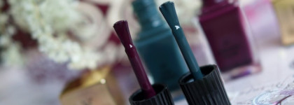 Винтаж цвета. YSL Scandal Makeup Collection Fall 2016. YSL La Lacque Couture Nail Lacquer # 77 Vintage Plum, # 76 Fur Green