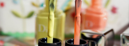 Весна, картина масляными красками. Dior Color Gradation Makeup Collection Spring 2017. Dior Vernis Couture Colour Gel Shine And Long Wear Nail Lacquer #340 Maybe, #505 Early