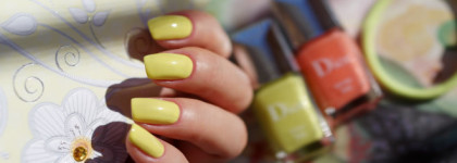 Весна, картина масляными красками. Dior Color Gradation Makeup Collection Spring 2017. Dior Vernis Couture Colour Gel Shine And Long Wear Nail Lacquer #340 Maybe, #505 Early