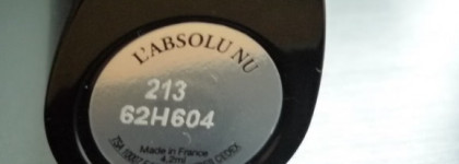 Lancôme L'absolu Nu 213 Café Cashmere. Увлажняющая помада-блеск