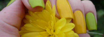 Есть в осени первоначальной короткая, но дивная пора или двойной маникюр с Golden Rose Rich Color № 36 и 48