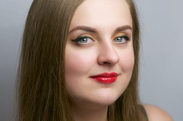 Tutorial. Autumn Duo - Green & Orange Eyes Make-up