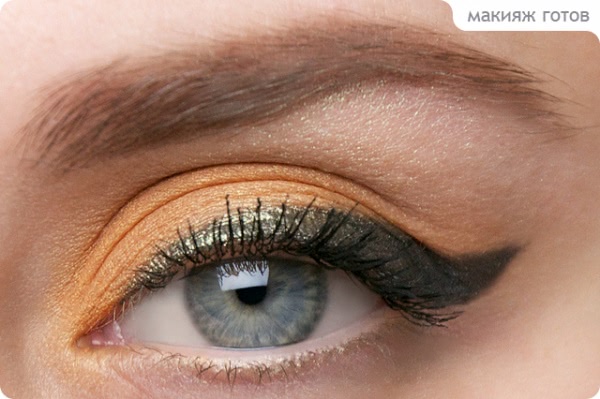 Tutorial. Autumn Duo - Green & Orange Eyes Make-up