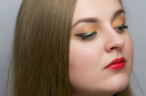 Tutorial. Autumn Duo - Green & Orange Eyes Make-up