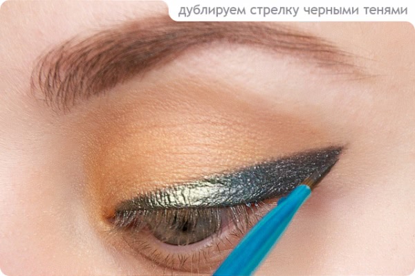 Tutorial. Autumn Duo - Green & Orange Eyes Make-up
