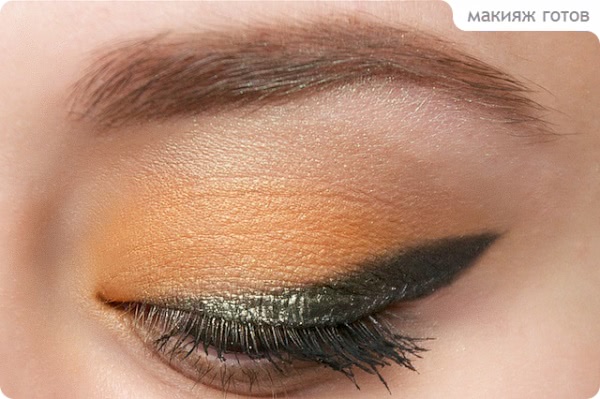 Tutorial. Autumn Duo - Green & Orange Eyes Make-up
