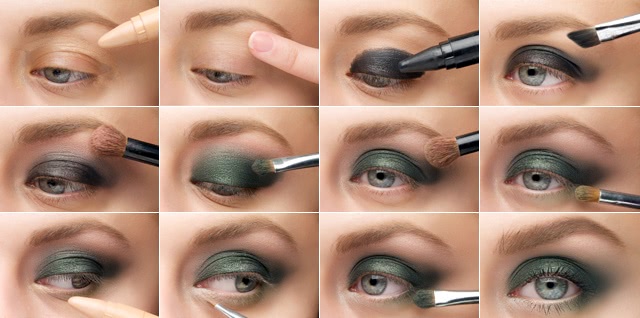 Tutorial. Green Smokey Eyes
