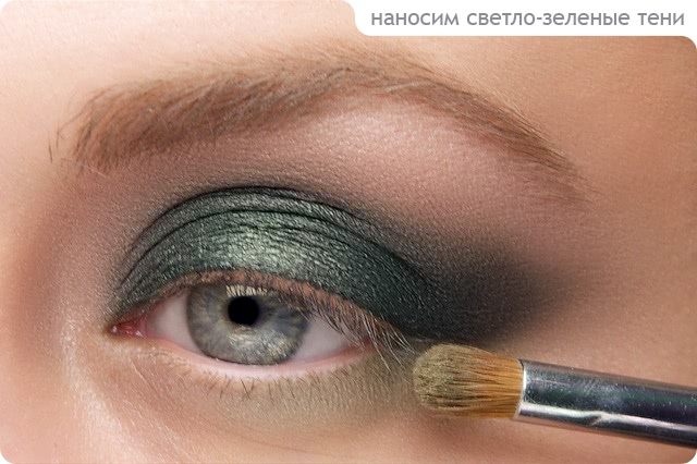 Tutorial. Green Smokey Eyes
