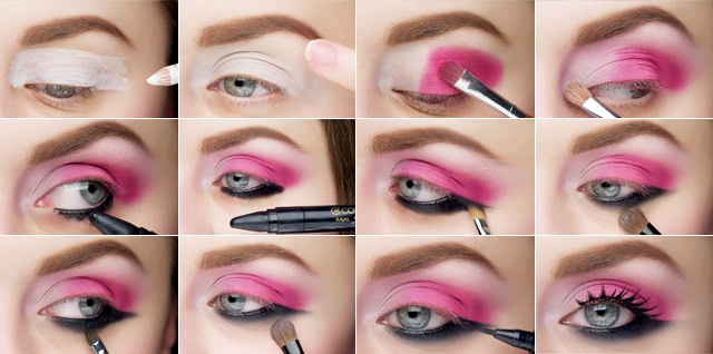 Tutorial. Japanese Pink On Eyes