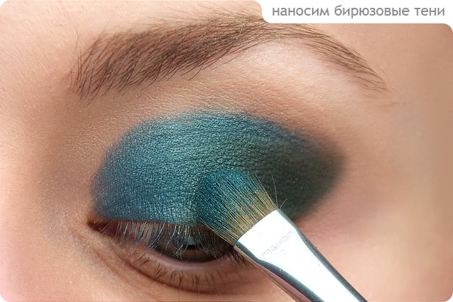 Tutorial. Turquoise Makeup
