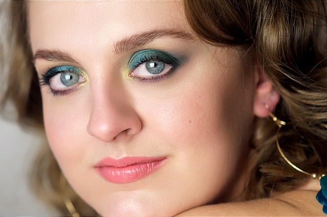 Tutorial. Turquoise Makeup