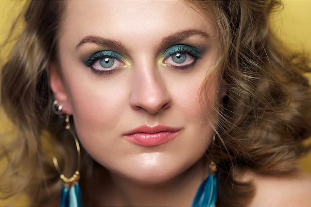 Tutorial. Turquoise Makeup