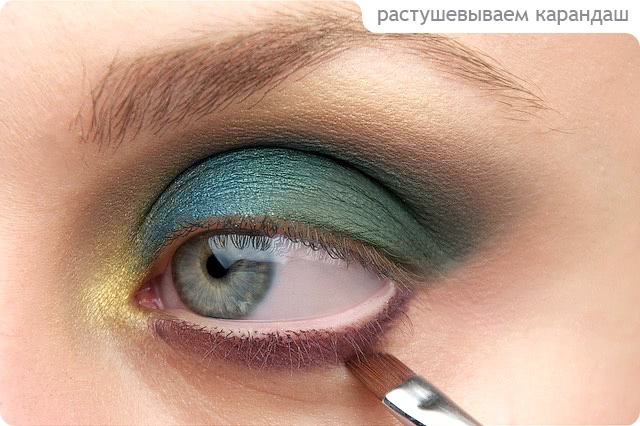 Tutorial. Turquoise Makeup