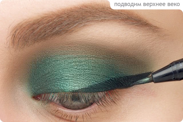Tutorial. Green & Gold Eye Makeup