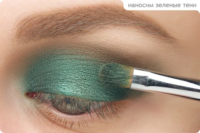 Tutorial. Green & Gold Eye Makeup