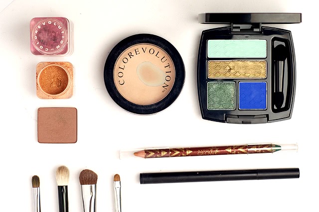 Tutorial. Green & Gold Eye Makeup