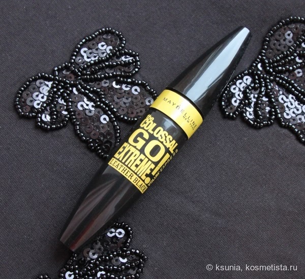 Колоссальный провал-тушь для ресниц «Колоссаль» Maybelline New York the Colossal Go Extreme! Volum' Express Leather Black Mascara