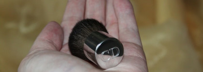 Dior Diorskin Nude Tan Paradise Duo Iridescent Blush & Bronzing Powder with kabuki brush #001 Pink Glow