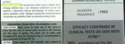 Pharmaceris T-series sebo-almond peel 10%. Exfoliating night cream with 10% mandelic acid grade II exfoliation