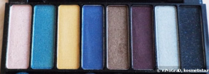 Новогодняя палетка Avon 8-in-1 eyeshadow palette The Metallics и пример макияжа с ней