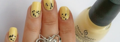 Нежно-желтое настроение с Lemon Fizz от China Glaze и топом от El Corazon
