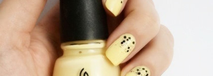 Нежно-желтое настроение с Lemon Fizz от China Glaze и топом от El Corazon
