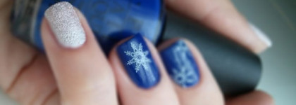 Зимний дуэт OPI Nail Laquer - OPI Eurso Euro (E72) и OPI Nail Laquer Liquid Sand - Solitaire (M49)